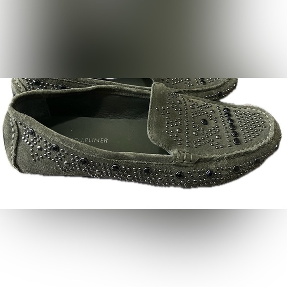 Donald J Pliner Suede Studded Loafers, Women’s Size 7.5M, Olive Green - Picture 8 of 13